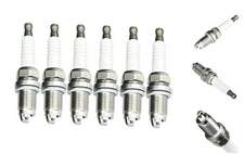 Set of 6 Spark Plug Compatible with Acura Honda Dodge Jeep Toyota Mazda