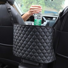 Car Handbag Holder Between Seats Back Storage Organizer Net Pocket Purse Hold...
