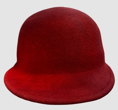 $108 Eugenia Kim Women's Red Joey Wool Cap Hat Size M