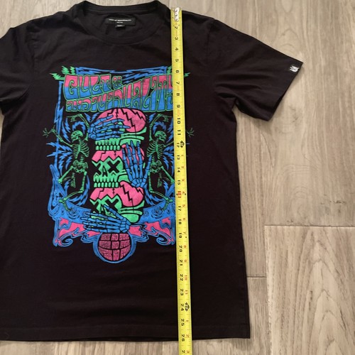 Cult Of Individuality T-shirt Small Skeleton Skull Brains Graphic Print Neon - Bild 6 von 9