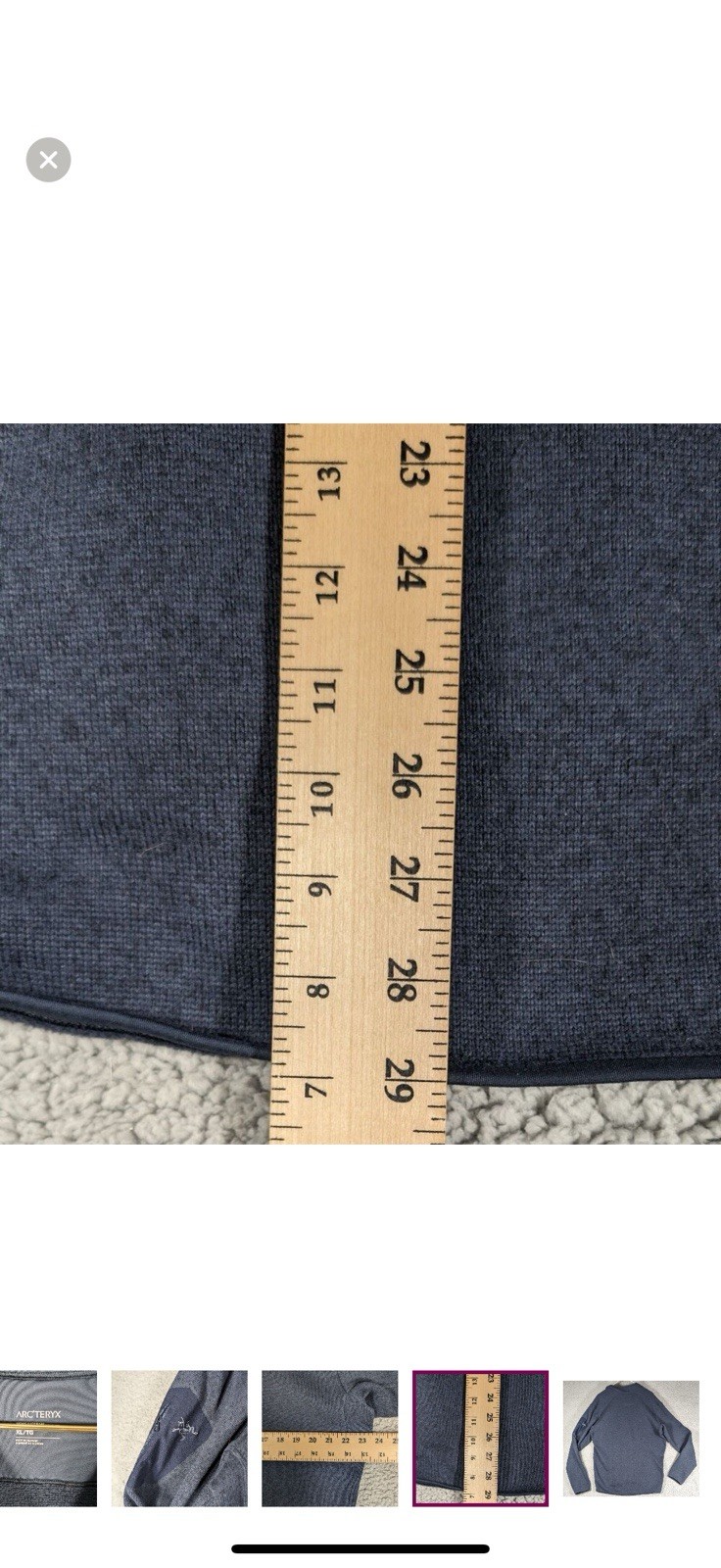 ARC'TERYX Arcteryx Covert Cardigan Polartec Pile Giacca Full Zip Uomo Blu Taglia XL