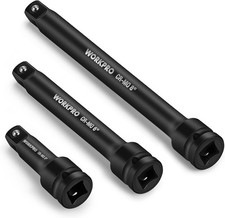 12-inch Drive Impact Extension Bar Set Cr-mo Steel 3-piece 3 6 8 12-inch Drive Impact Extension Bar Set Cr-mo Steel 3-piece 3 6 8