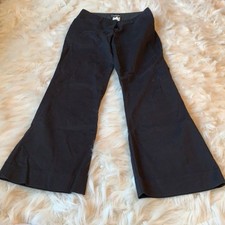 Vintage Y2K Bebe Black Wide Leg Trousers Made in USA Dress Pants Size 2