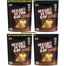 4 Pack  Sugar in the Raw Natural Cane Turbinado Sugar, 96 oz.