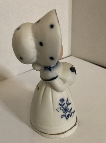Vintage Royal Majestic Bells Bisque porcellana statuina campana ragazza di JASCO - Foto 4 di 8