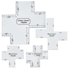 4 Pcs Box Corner Template for Bag Making 0.75...