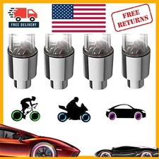 Waterproof Led Valve Stem Caps - 4 Pack Neon Lights For All-terrain Vehicles Waterproof Led Valve Stem Caps - 4 Pack Neon Lights For All-terrain Vehicles