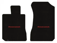 Lloyd Classic Loop Front Carpet Mats for '65-69 Chevy Monza w/Red on Black Chevy