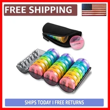 Rainbow Monthly Pill Organizer - 28-Day AM/PM Medication Dispenser for Vitami...