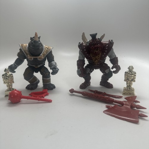 TMNT Warriors Of The Forgotten Sewer Gatekeeper Rocksteady & Warrior Bebop 1994