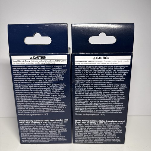 2-Ge Lighting Reveal HD+ LED Light Bulb 3-Way 4/9/13 A19 Non-Dimmable New lot - Picture 3 of 3