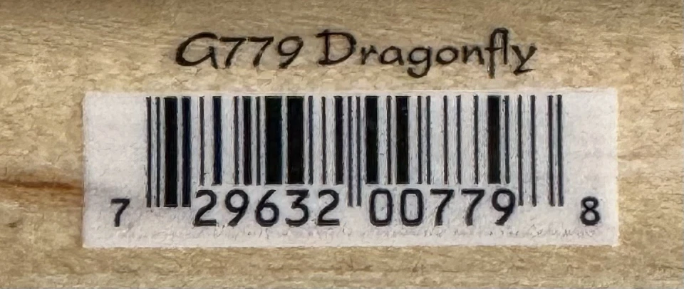 Sello de goma vintage Hampton Art libélula G779 insecto insecto verano lago estanque sol Foto 4 de 4