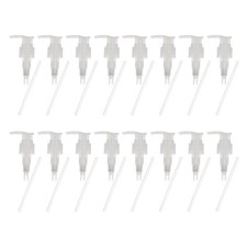 16 Pcs Soap Dispenser Pump Heads for Standard 24/410 Neck Size, Transparent