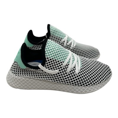 Adidas Deerupt Runner Running Shoes Men Sz‎ 8 Black/Green/White Sneakers B28076 adidas Originals Deerupt Runner  main image 4