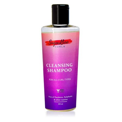 SugarBoo Curls Reinigungsshampoo Für Welliges, Lockiges Haar 200ml