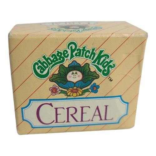 Vintage 1983 Cabbage Patch Kids Doll Cereal Box Accessory Toy Play Prop Food