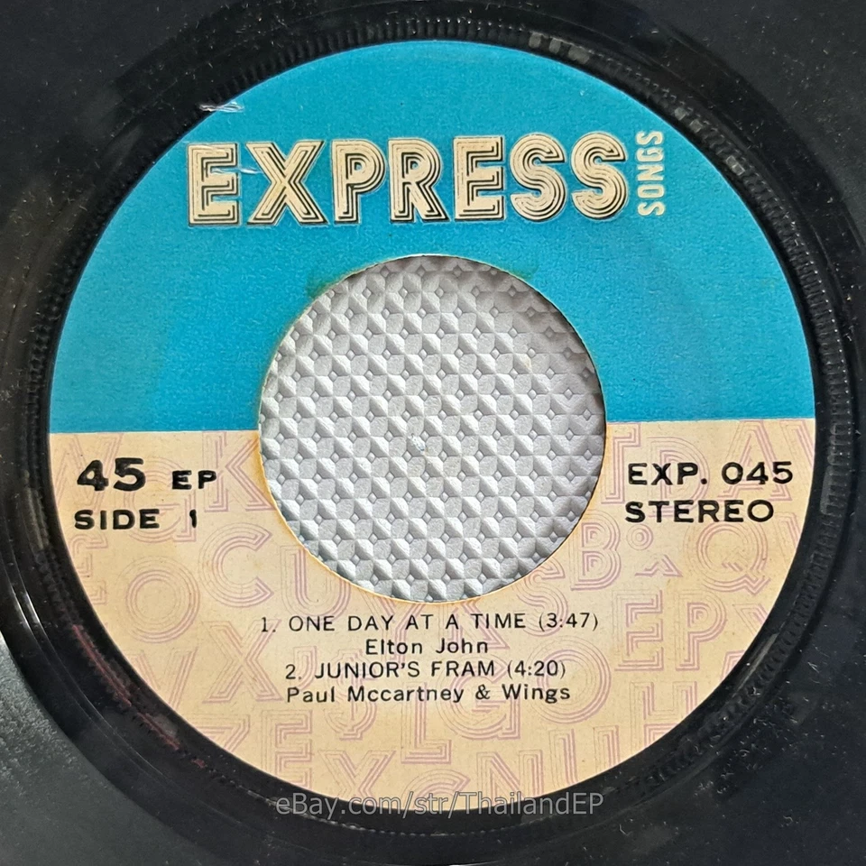 ELTON JOHN /PAUL MCCARTNEY & WINGS / STEVIE WONDER THAI EP 7" THAILAND - Imagem 4 de 4