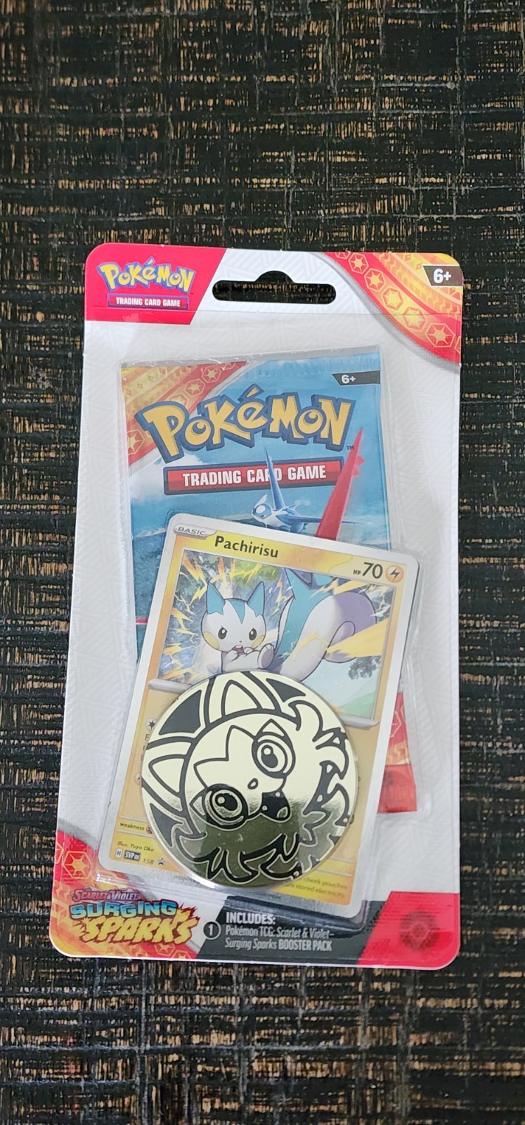 Pokemon - SURGING SPARKS Single Pack Blister [Pachirisu] NEW