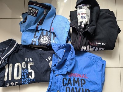 Set Camp David: 2x Polo (XXXL), Sweatshirt (XL) & Kurzarmhemd - Top Zustand!