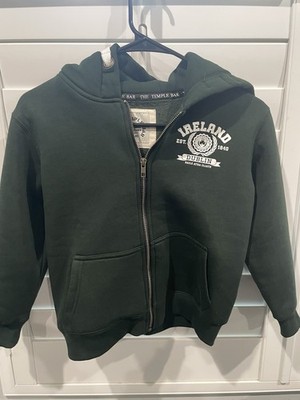 The Temple Bar Trading Company Dark Green Full Zip Hoodie Ireland Dublin 7-8