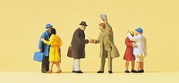 Ankommende Passagiere (6) Ho/Oo Spur Figuren Preiser 14028