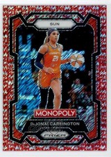 2024 Prizm Monopoly WNBA Millionaire Red Shimmer 26/100 DiJonai Carrington 1q03
