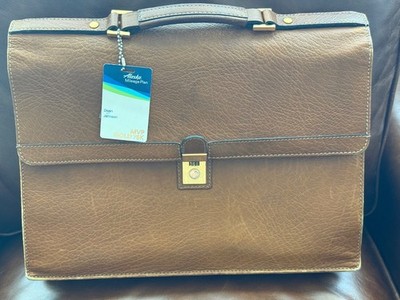 Vintage Gold Pfeil Leather Briefcase, Caramel Tan, Germany