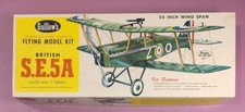 Guillow's British S.E.5A World War I Fighter Flying Model Kit 202