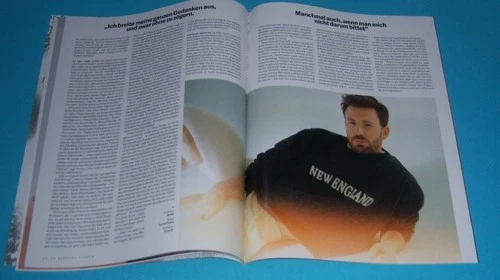 Chris Evans 25 pc German Clippings Full Pages Cover GQ