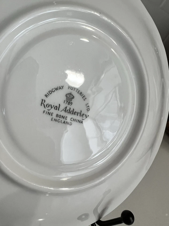 Чайная чашка и блюдце Канада с гребнем Ridway Royal Adderley тонкая кость Китай Англия - Изображение 3 из 4