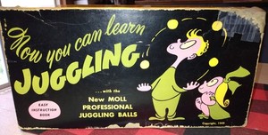 1949 Vintage kit "Now You Can Learn Juggling" by Larry Moll - see description
