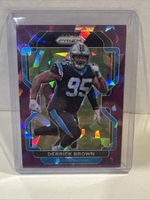 2021 Panini Prizm Derrick Brown #317 Purple Ice Prizm /225