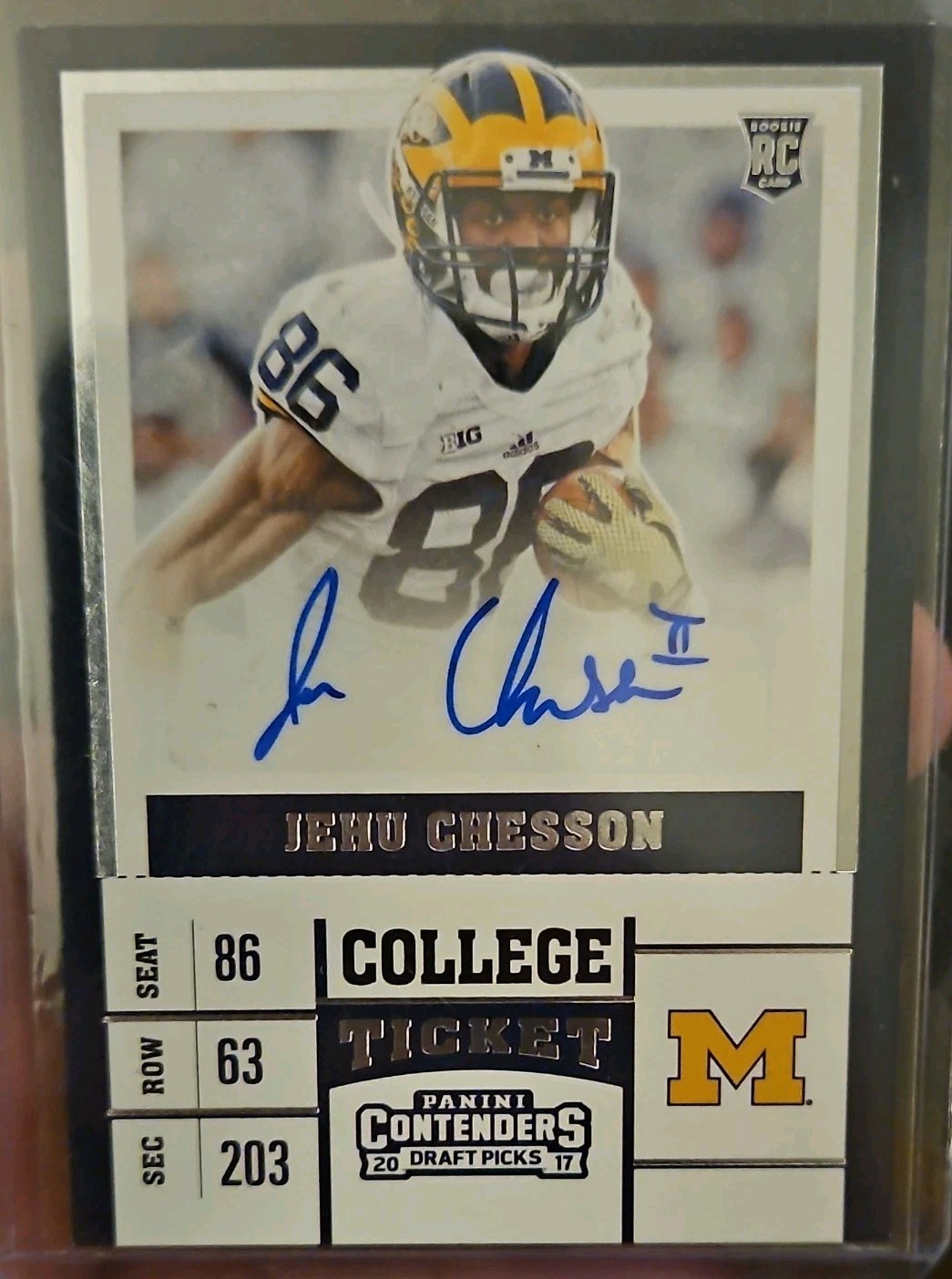 Jehu Chesson Panini Contenders Draft Picks #139 Variation-Autograph-Bowl Ticket