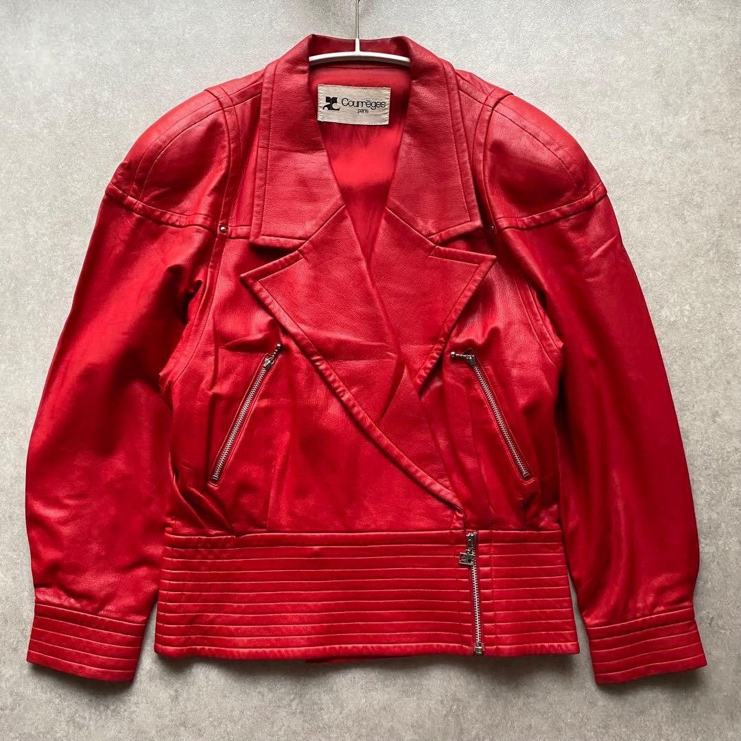 Courreges Jacket Logo Button Red Size 9 | eBay Courreges Jacket Logo Button Red Size 9 | eBay