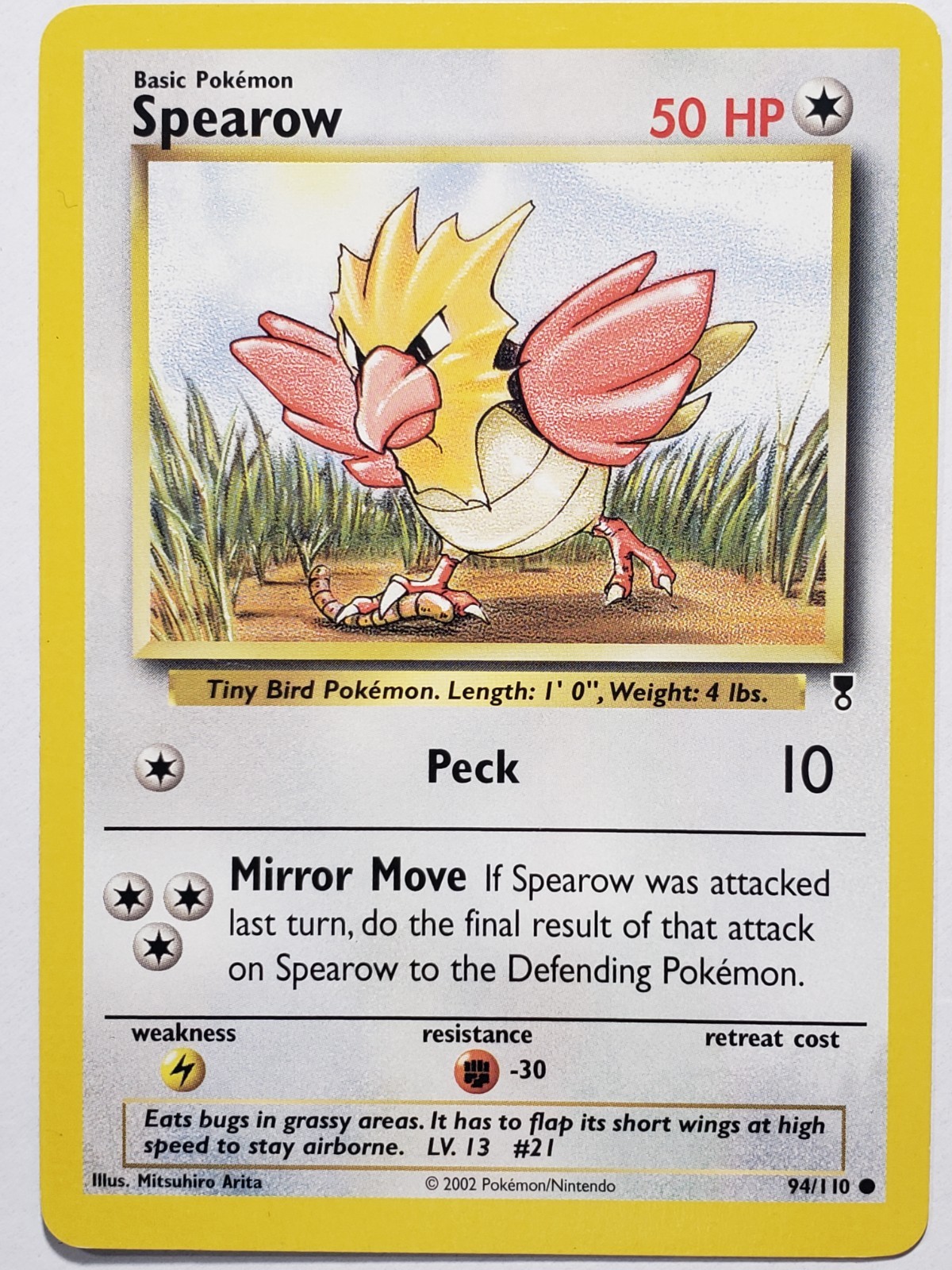 Spearow 94/110 VLP / NM Legendary Collection Pokemon Card - $2 Combined Shipping