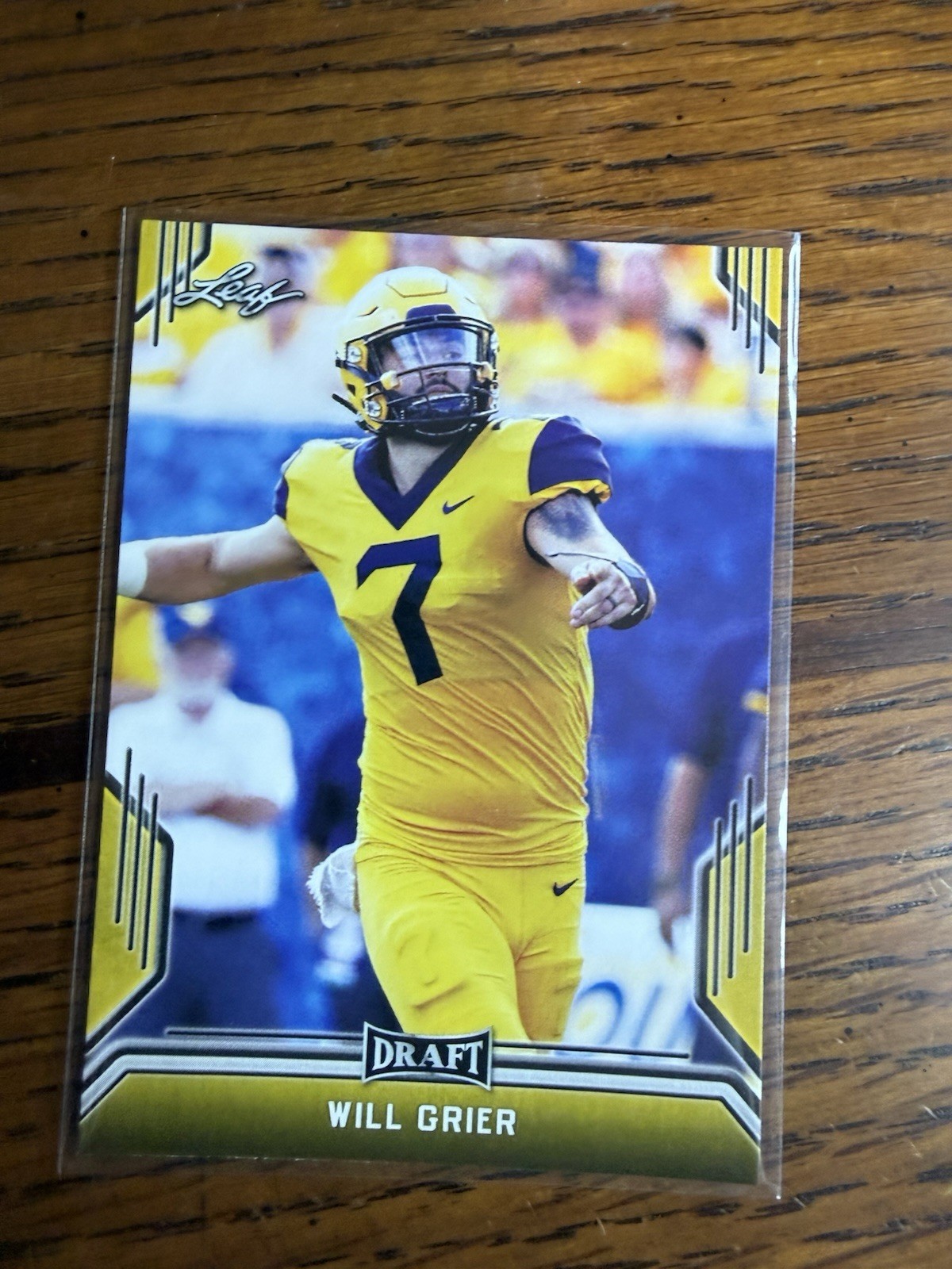Will Grier Leaf Draft #65 Base