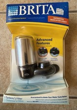 BRAND NEW Brita Faucet Filtration System   Black/Chrome Advanced Features