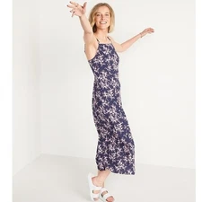 Old Navy Women's Sleeveless Linen-Blend Maxi Shift Dress Size M