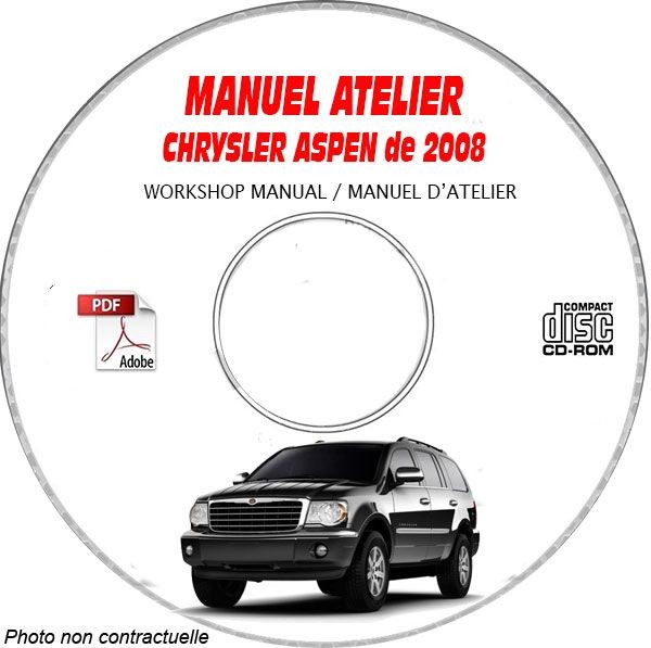 Catalogue ASPEN 08 pièces CDROM Chrysler en anglais pour restauration