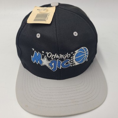 Vintage Orlando Magic Hat Snapback AJD Black Gray Green Brim 90s NBA Men Casual