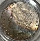 1887 P Morgan Silver Dollar PCGS MS64 Nicely Toned