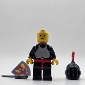 LEGO Black Knight Minifigure 1980s Castle (cas17) Cape, Sword 6085 6073 6060
