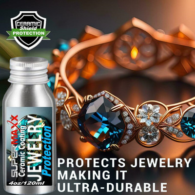 JEWELRY CERAMIC CLEAR COATING FOR GOLD, SILVER, PLATINUM,  EPOXY RESIN - 4 OUNCE