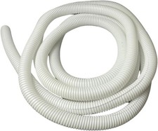 White Conduit Split Plastic Flexible Cable Tidy Solution Tube Trunking 15mm - 4