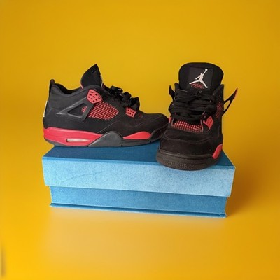 Jordan Air Jordan 4 Retro Red Thunder Black Red Men's Mid Top Basketball
