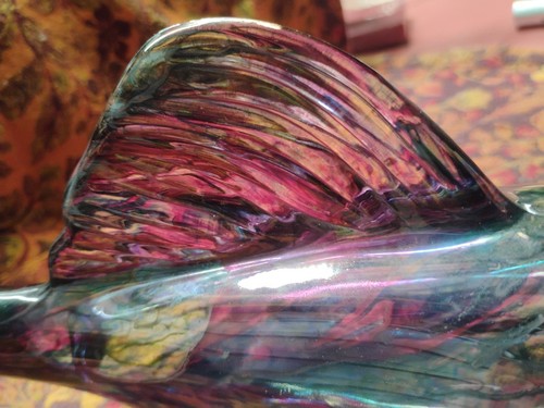 Vintage Rueven Glass Fish By Nouveau Art Glass Co Inc USA Unique - Picture 12 of 17