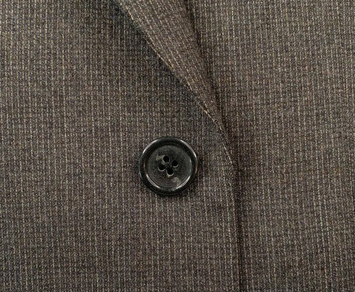 Hombres 40 S Brooks Brothers Madison Fit Gris Carbón Franela Peso Micro Tejido - Imagen 5 de 24