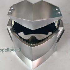 Overwatch Genji Helmet Mask Silver Headgear Fiberglass Reinforced Plastic Gift