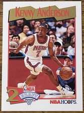 Kenny Anderson 1991-92 Hoops Rookie Card #547 New Jersey Nets NBA RC Free Ship. rookie card picture