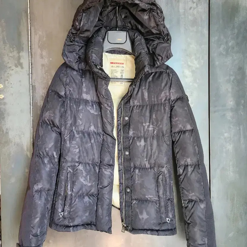 Prada Authentic Triangular Logo Down Puffer Jacke… - image 3